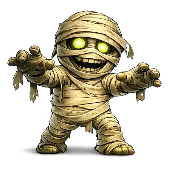 La mascotte momie de Spookino Casino